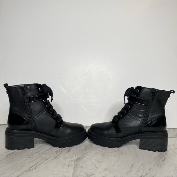 Naturalizer Jac Lace Up Black Leather Boot 7M - Picture 5 of 14